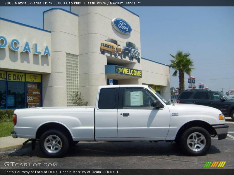 Classic White / Medium Dark Flint 2003 Mazda B-Series Truck B3000 Cab Plus