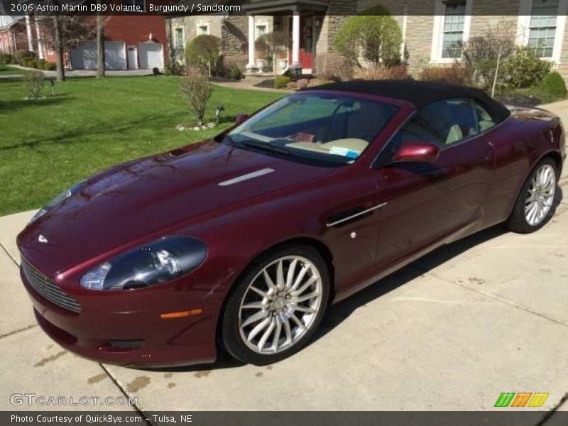 Burgundy / Sandstorm 2006 Aston Martin DB9 Volante