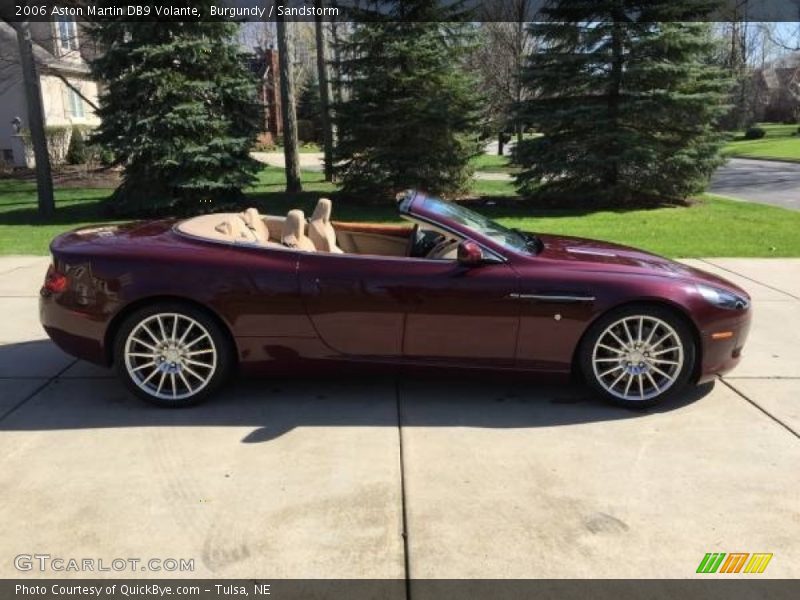 Burgundy / Sandstorm 2006 Aston Martin DB9 Volante