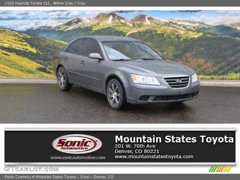 Willow Gray / Gray 2009 Hyundai Sonata GLS