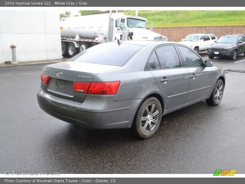 Willow Gray / Gray 2009 Hyundai Sonata GLS