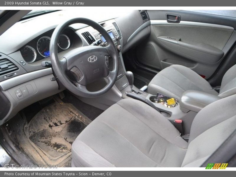 Willow Gray / Gray 2009 Hyundai Sonata GLS