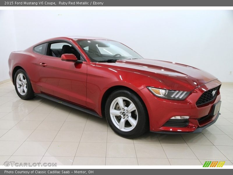Ruby Red Metallic / Ebony 2015 Ford Mustang V6 Coupe