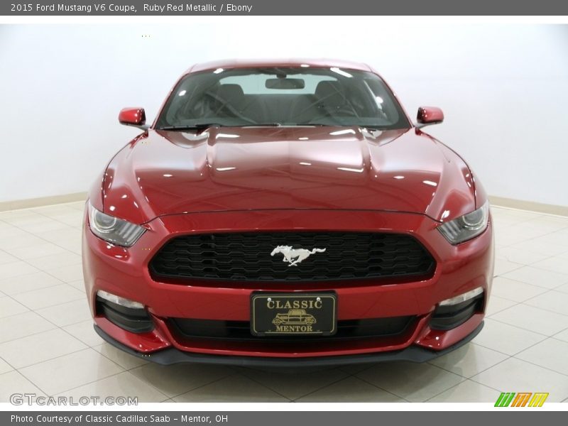 Ruby Red Metallic / Ebony 2015 Ford Mustang V6 Coupe