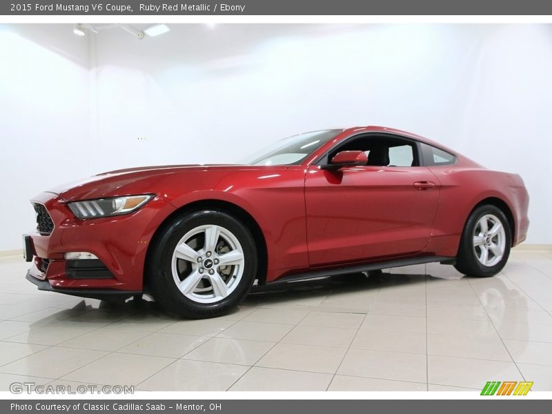 Ruby Red Metallic / Ebony 2015 Ford Mustang V6 Coupe