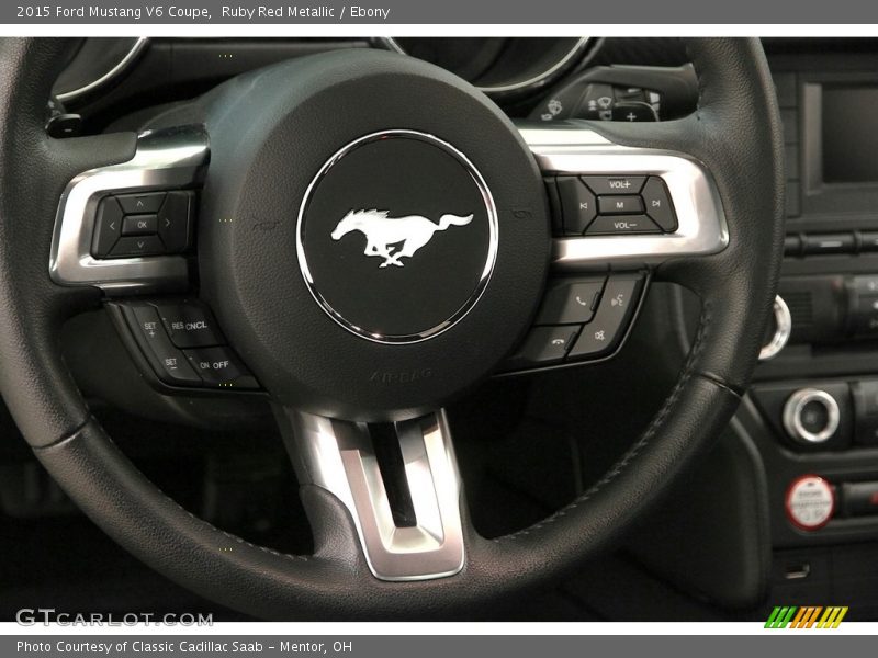 Ruby Red Metallic / Ebony 2015 Ford Mustang V6 Coupe