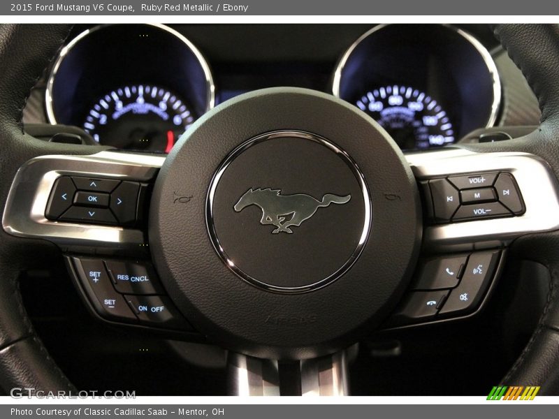 Ruby Red Metallic / Ebony 2015 Ford Mustang V6 Coupe