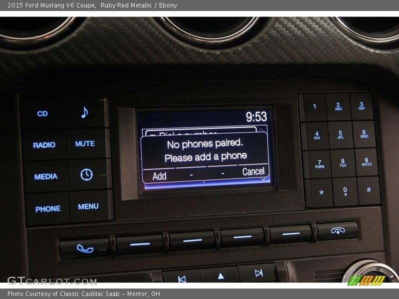 Ruby Red Metallic / Ebony 2015 Ford Mustang V6 Coupe