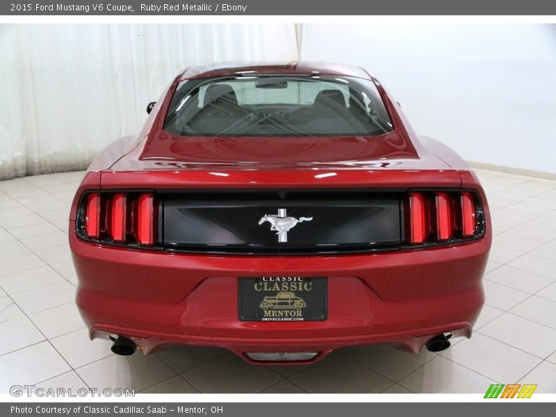 Ruby Red Metallic / Ebony 2015 Ford Mustang V6 Coupe