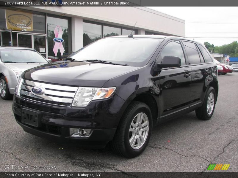 Dark Amethyst Metallic / Charcoal Black 2007 Ford Edge SEL Plus AWD