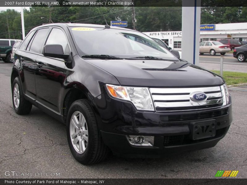 Dark Amethyst Metallic / Charcoal Black 2007 Ford Edge SEL Plus AWD