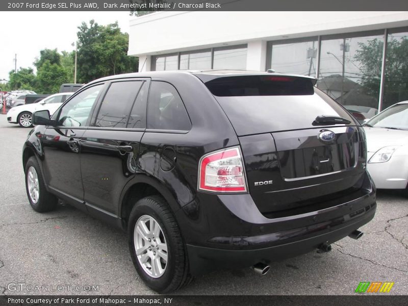 Dark Amethyst Metallic / Charcoal Black 2007 Ford Edge SEL Plus AWD