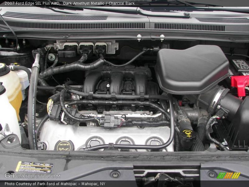 Dark Amethyst Metallic / Charcoal Black 2007 Ford Edge SEL Plus AWD