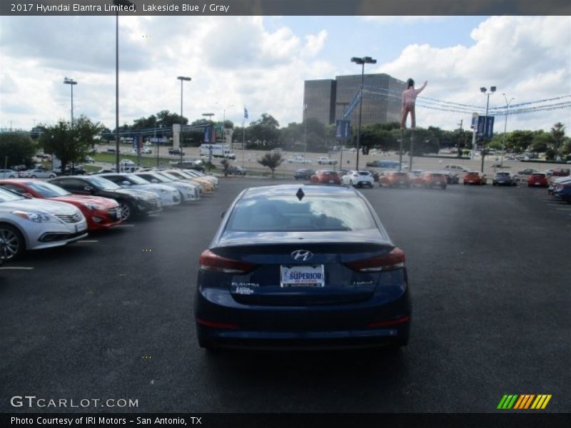 Lakeside Blue / Gray 2017 Hyundai Elantra Limited