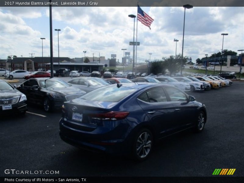 Lakeside Blue / Gray 2017 Hyundai Elantra Limited