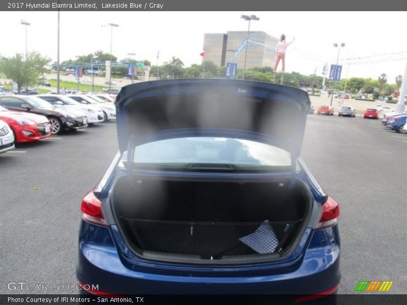 Lakeside Blue / Gray 2017 Hyundai Elantra Limited