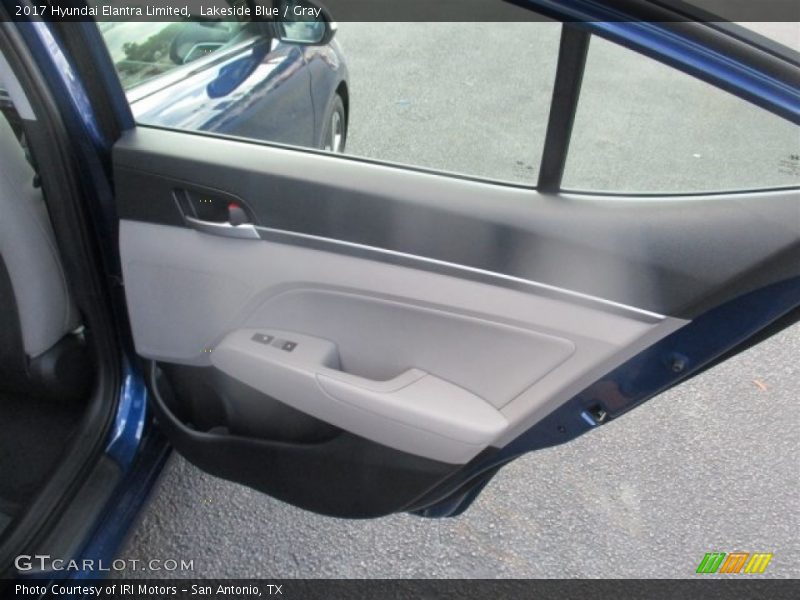 Lakeside Blue / Gray 2017 Hyundai Elantra Limited