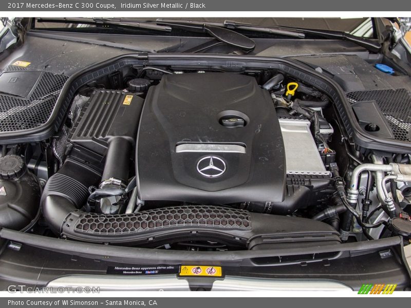Iridium Silver Metallic / Black 2017 Mercedes-Benz C 300 Coupe