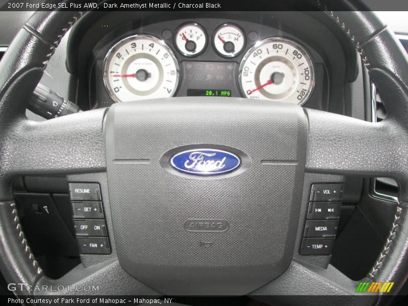 Dark Amethyst Metallic / Charcoal Black 2007 Ford Edge SEL Plus AWD