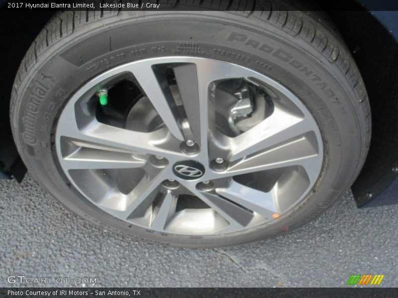 Lakeside Blue / Gray 2017 Hyundai Elantra Limited