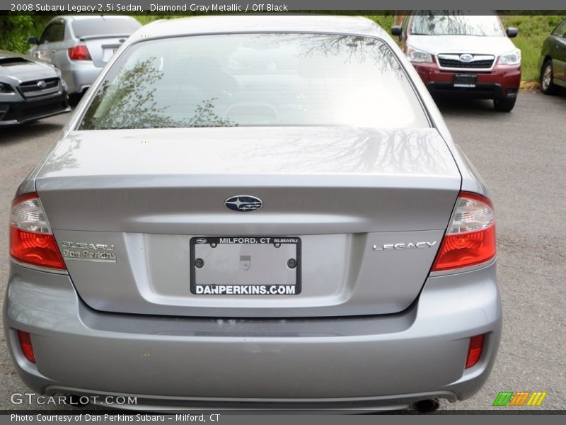 Diamond Gray Metallic / Off Black 2008 Subaru Legacy 2.5i Sedan