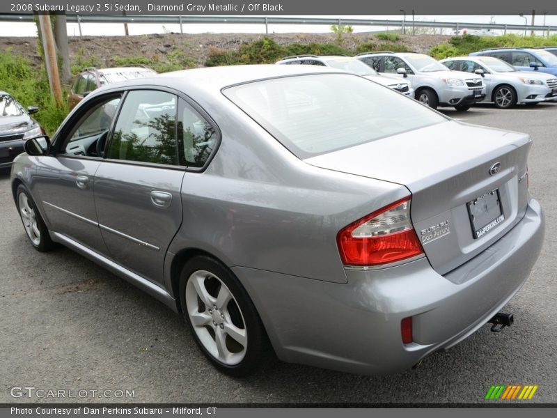Diamond Gray Metallic / Off Black 2008 Subaru Legacy 2.5i Sedan