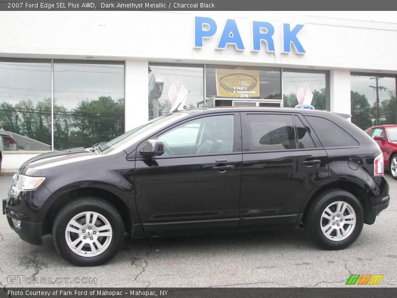 Dark Amethyst Metallic / Charcoal Black 2007 Ford Edge SEL Plus AWD