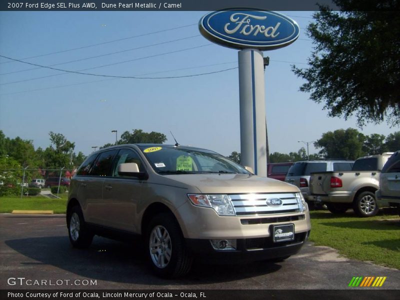 Dune Pearl Metallic / Camel 2007 Ford Edge SEL Plus AWD