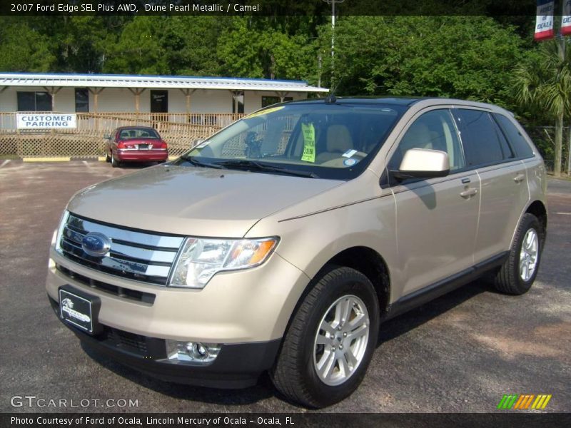 Dune Pearl Metallic / Camel 2007 Ford Edge SEL Plus AWD