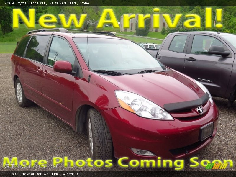 Salsa Red Pearl / Stone 2009 Toyota Sienna XLE