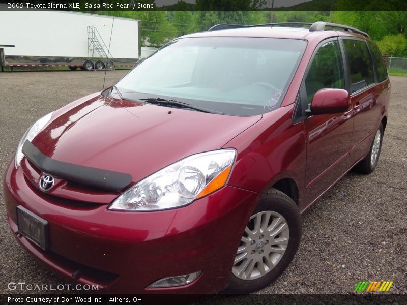 Salsa Red Pearl / Stone 2009 Toyota Sienna XLE