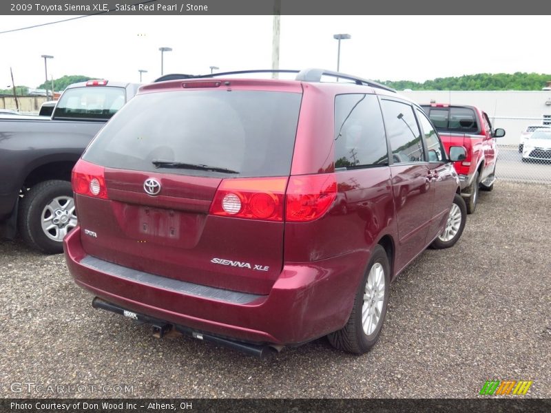 Salsa Red Pearl / Stone 2009 Toyota Sienna XLE