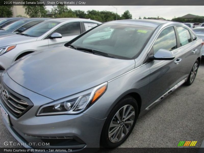 Shale Gray Metallic / Gray 2016 Hyundai Sonata Sport