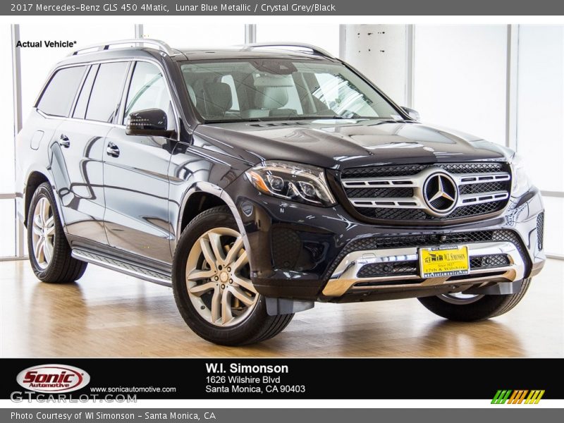 Lunar Blue Metallic / Crystal Grey/Black 2017 Mercedes-Benz GLS 450 4Matic