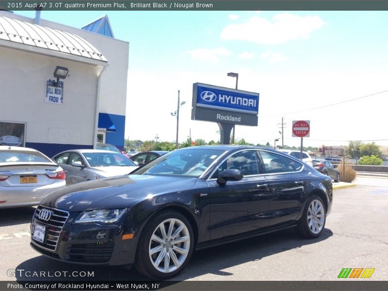 Brilliant Black / Nougat Brown 2015 Audi A7 3.0T quattro Premium Plus