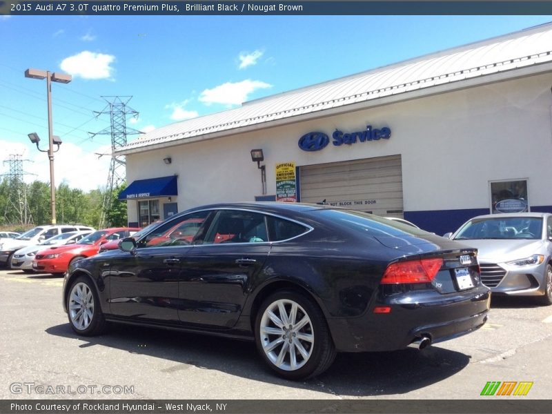 Brilliant Black / Nougat Brown 2015 Audi A7 3.0T quattro Premium Plus