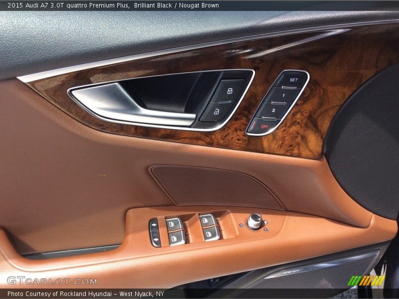 Brilliant Black / Nougat Brown 2015 Audi A7 3.0T quattro Premium Plus