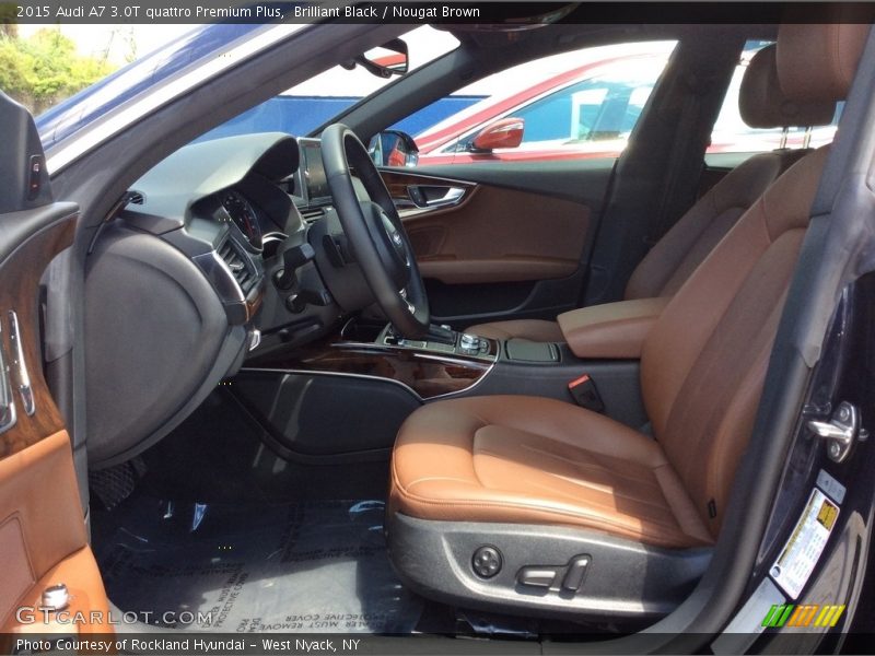 Brilliant Black / Nougat Brown 2015 Audi A7 3.0T quattro Premium Plus