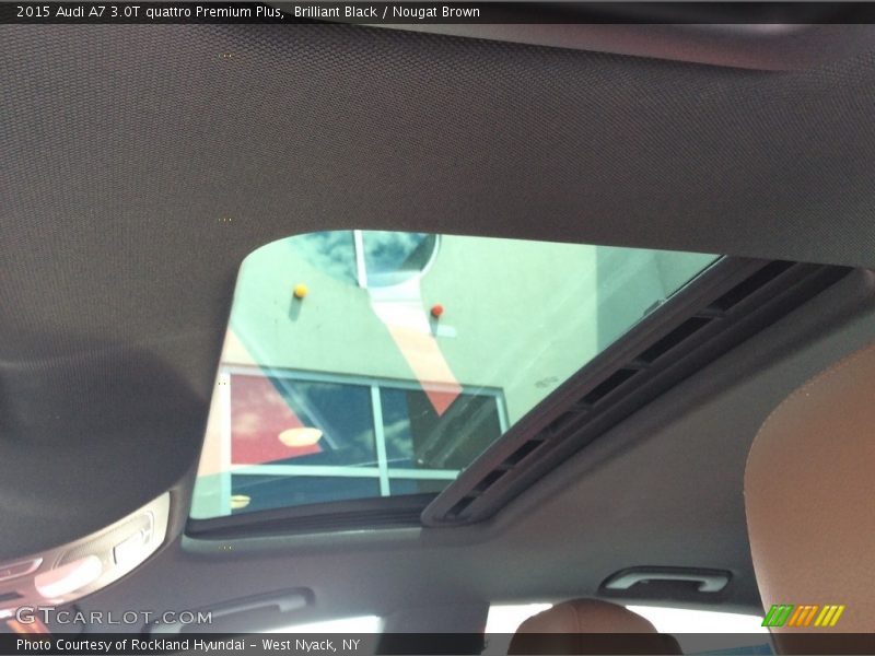 Brilliant Black / Nougat Brown 2015 Audi A7 3.0T quattro Premium Plus