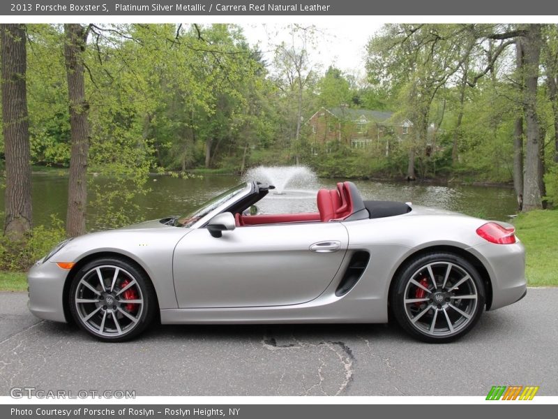 Platinum Silver Metallic / Carrera Red Natural Leather 2013 Porsche Boxster S