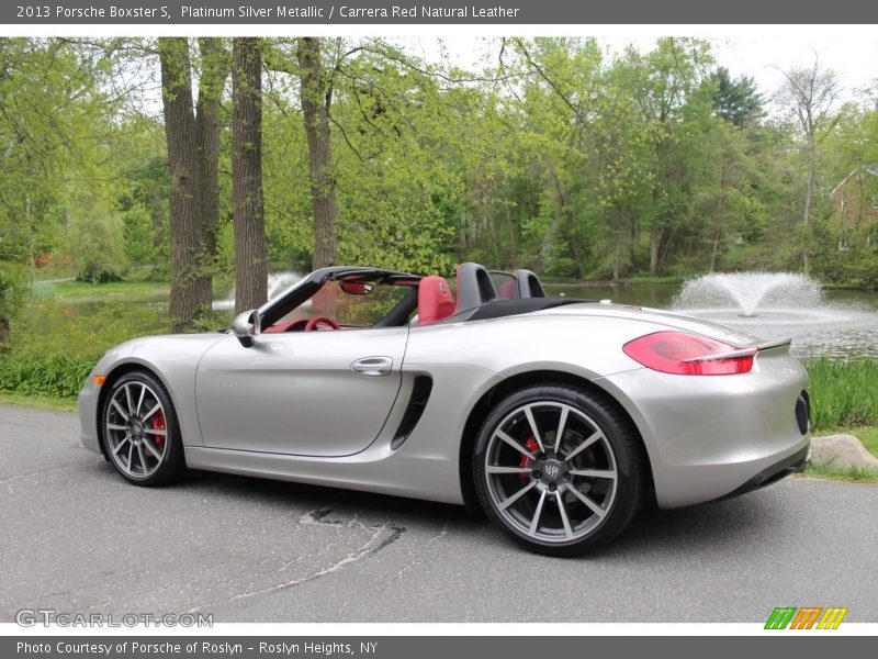 Platinum Silver Metallic / Carrera Red Natural Leather 2013 Porsche Boxster S