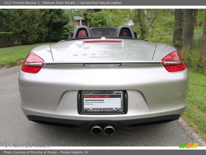 Platinum Silver Metallic / Carrera Red Natural Leather 2013 Porsche Boxster S