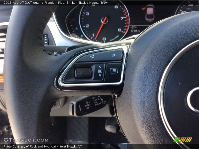 Brilliant Black / Nougat Brown 2015 Audi A7 3.0T quattro Premium Plus