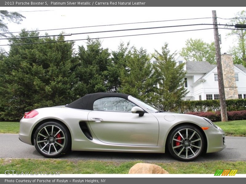 Platinum Silver Metallic / Carrera Red Natural Leather 2013 Porsche Boxster S