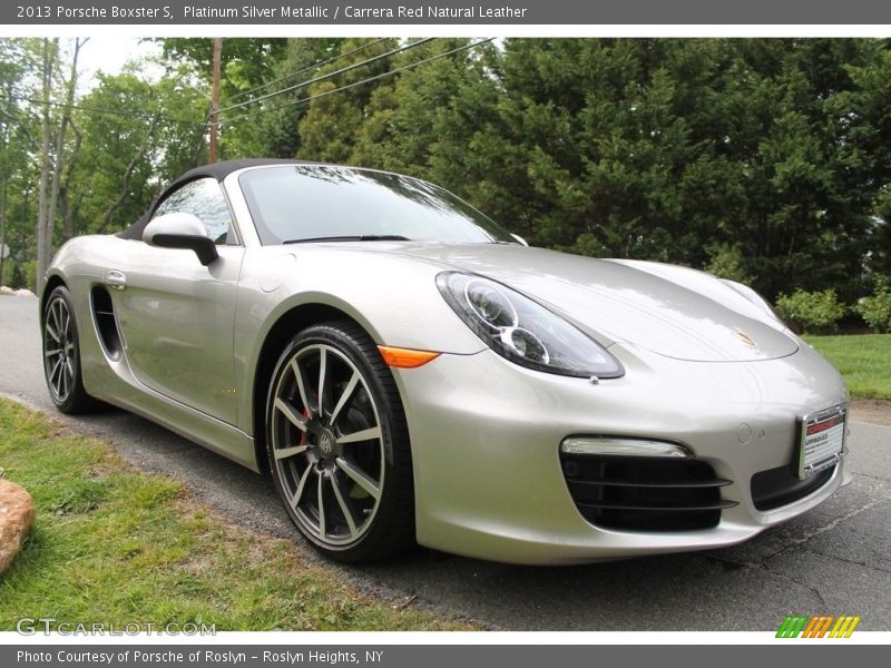 Platinum Silver Metallic / Carrera Red Natural Leather 2013 Porsche Boxster S