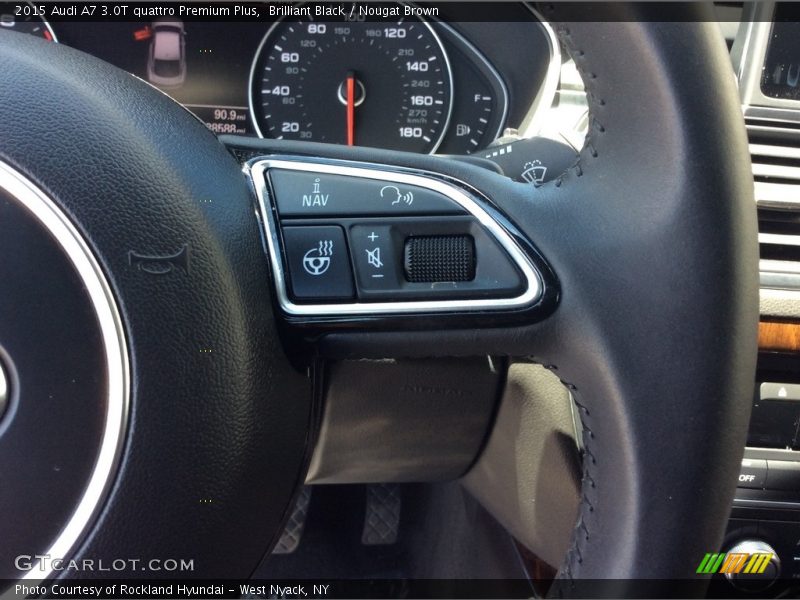 Brilliant Black / Nougat Brown 2015 Audi A7 3.0T quattro Premium Plus