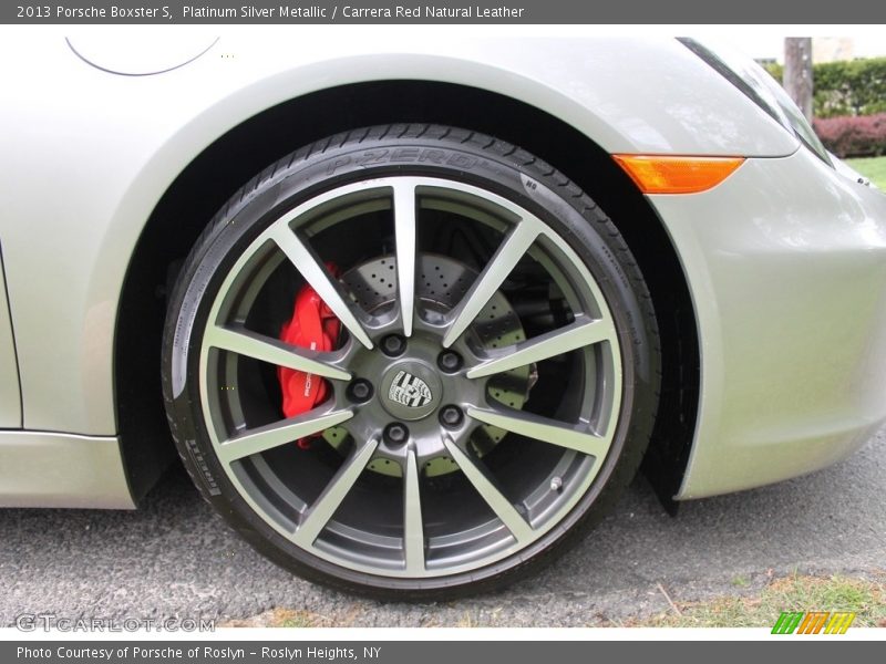Platinum Silver Metallic / Carrera Red Natural Leather 2013 Porsche Boxster S