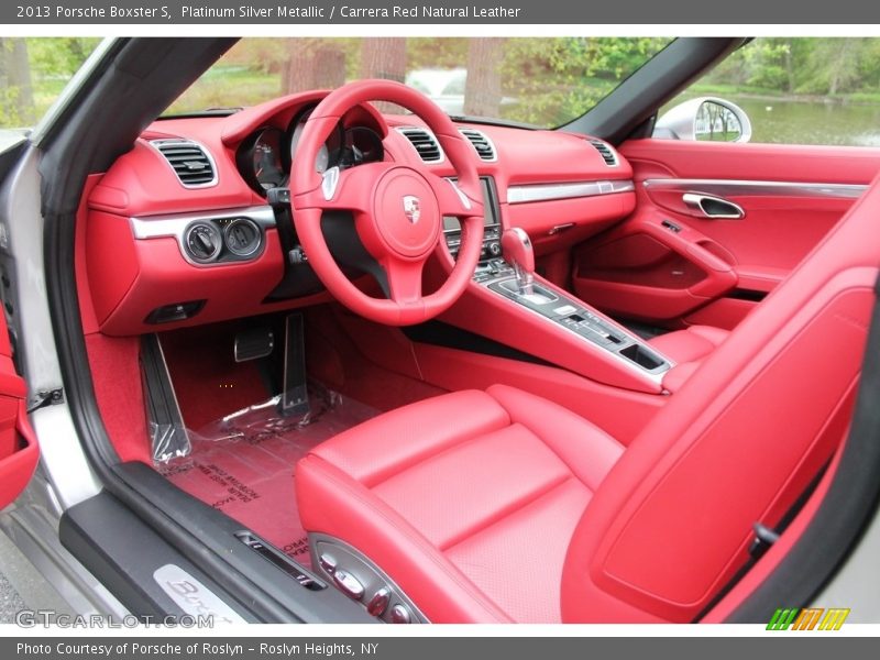 Platinum Silver Metallic / Carrera Red Natural Leather 2013 Porsche Boxster S