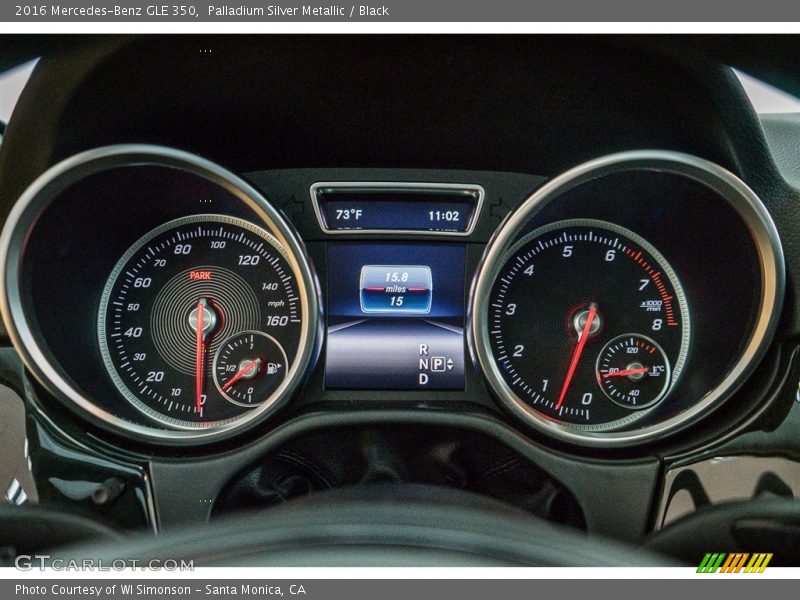 Palladium Silver Metallic / Black 2016 Mercedes-Benz GLE 350
