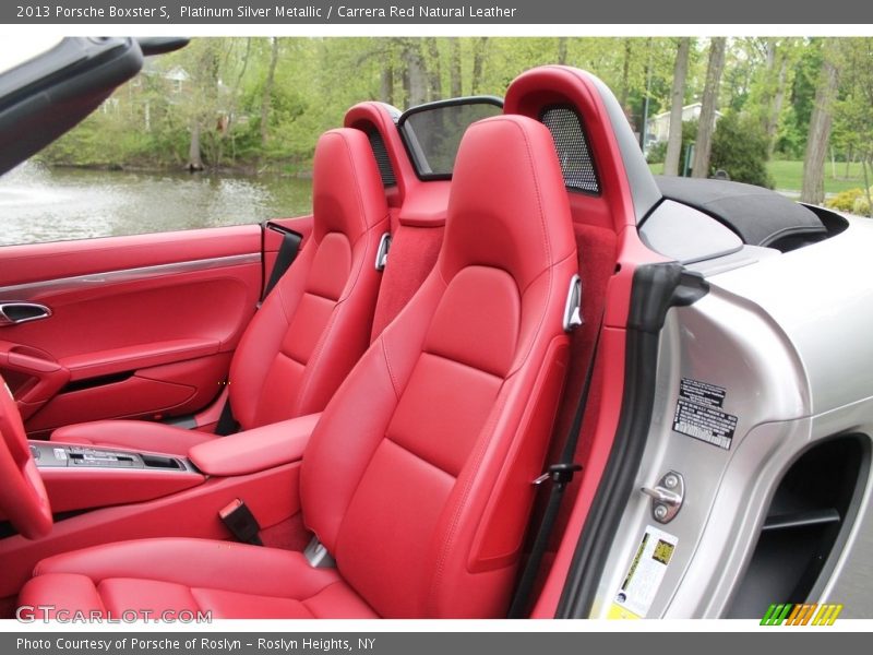Platinum Silver Metallic / Carrera Red Natural Leather 2013 Porsche Boxster S